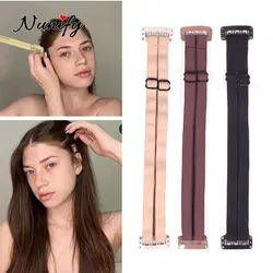 Nunify-faixas elásticas para cabelo, duplo ajustável, com grampos, para cabelo longo, faixa para o rosto, beleza