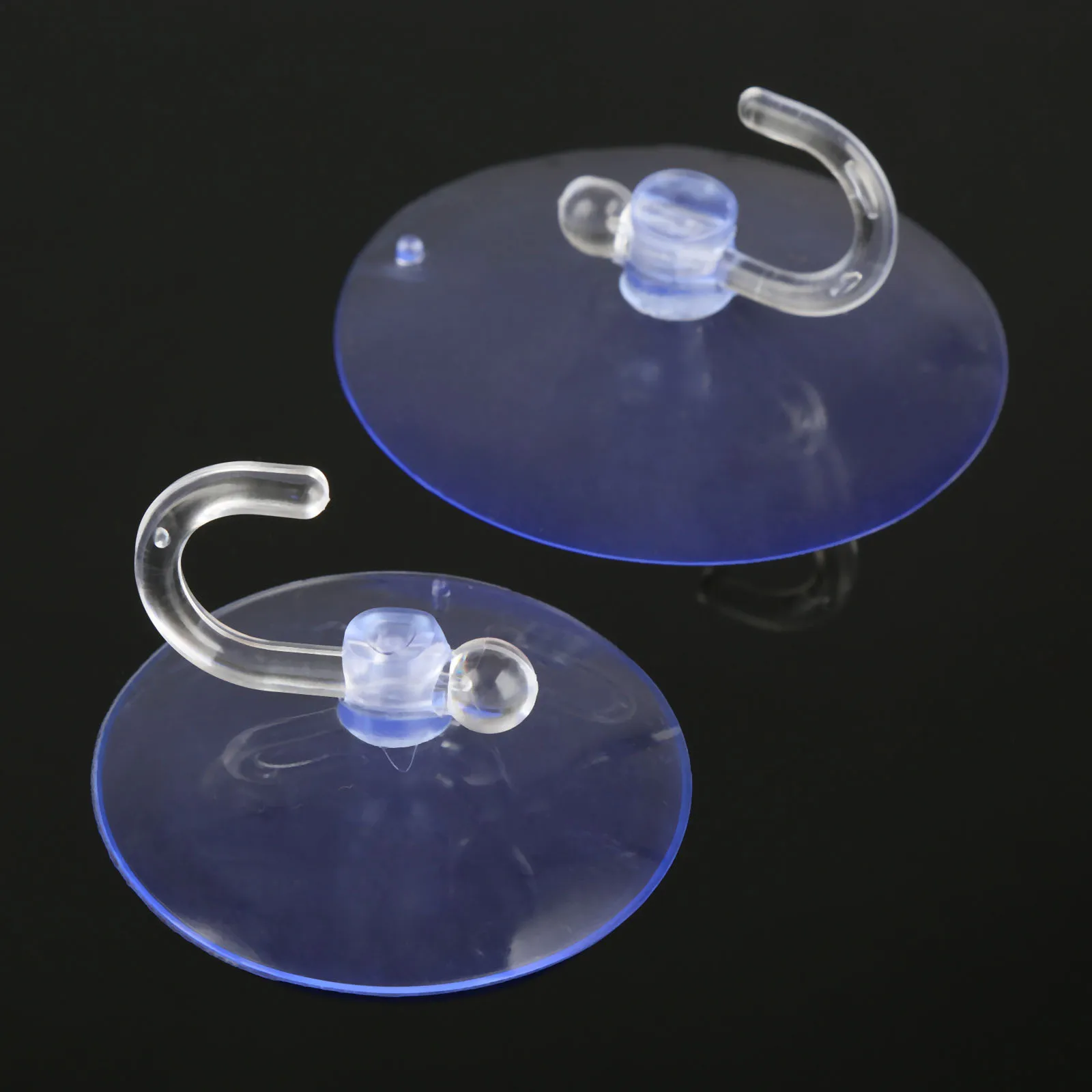 5Pcs 60/80mm PVC Transparent Suction Hooks Strong Hanger Cup Sucker for Bathroom Kitchen Office Smooth Surface Glass Window Wall