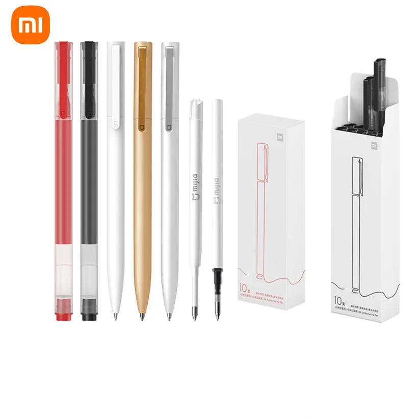 Original Xiaomi Sign  9.5mm Sign PEN PREMEC Smooth Switzerland Refill MiKuni Japan Ink add Black Refill