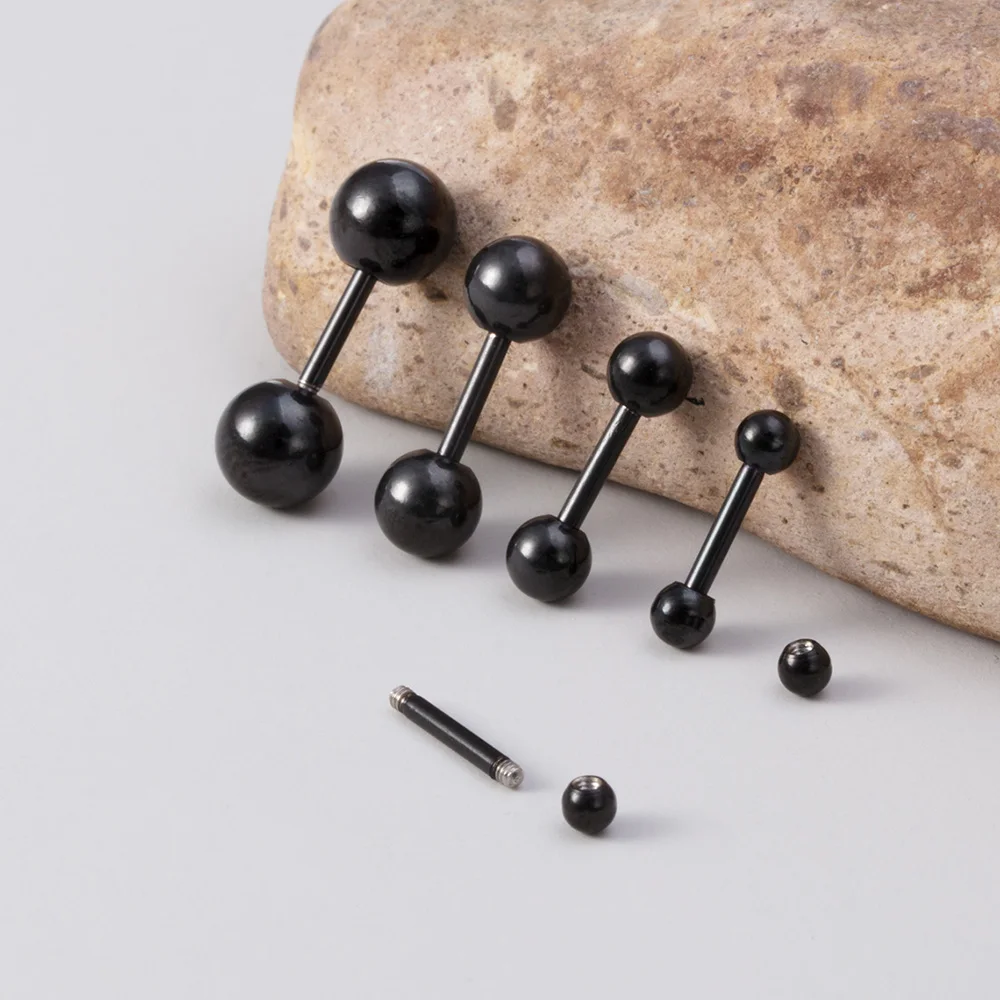 5 Stücke 2,5/3/4/5/6mm Kugeln Knorpel Helix Ohr Piercings Tragus Kugel Ohrstecker Chirurgenstahl Barbell Ohrring Mode Körperschmuck 16G – Detail 6