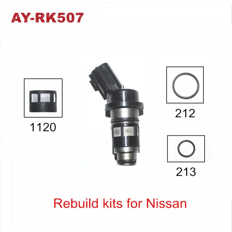 40sets free shipping Fuel injector repair kit for parts#JS50-15907 for Nissan almera N15 GA16DE engine rebuild kit/ service kits