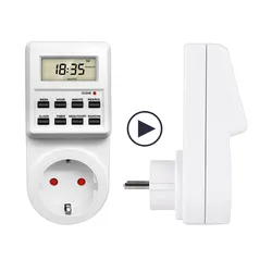 TM03 Digital Timer Socket Electronic Timing Switch 24h Kitchen Timer Outlet Programmable Socket EU UK AU US BR FR IT TH Plug