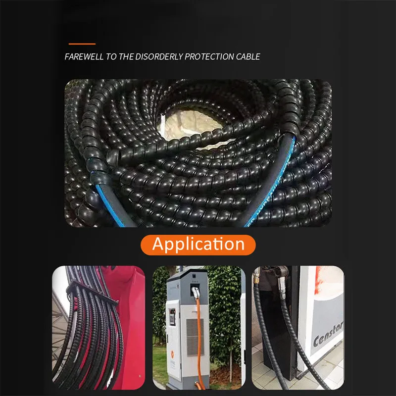 1/2/5/10M Winding Tube 8/10/12/16/20mm Wire Organizer Cover Cable Tube Protection Sleeve Tube Spiral Wrap Winding Protector