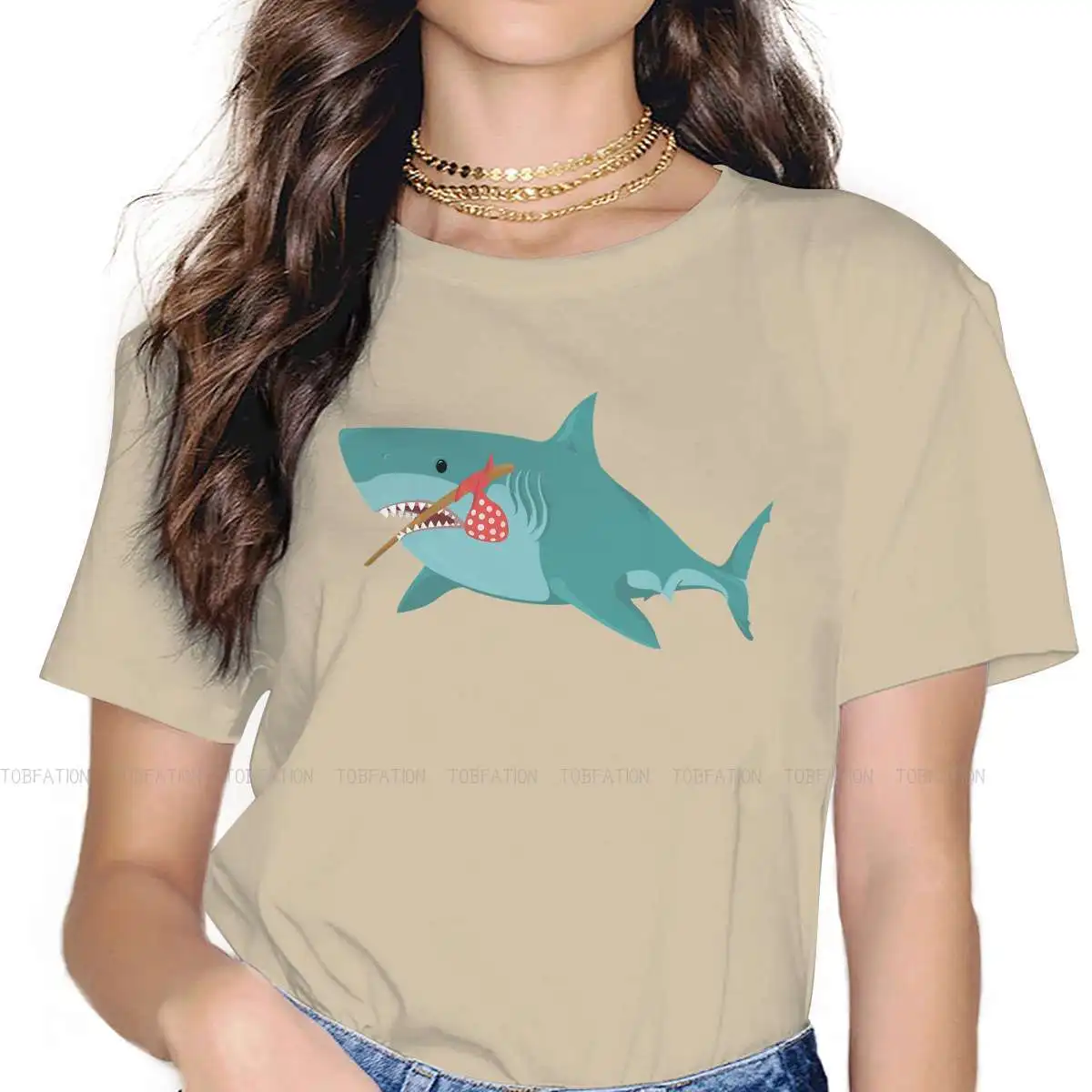 Gibson the Shark 5XL TShirt Fish Out of Water Ocean Cute Casual Games Printing Casual T Shirt Women Short Sleeve Special Gift