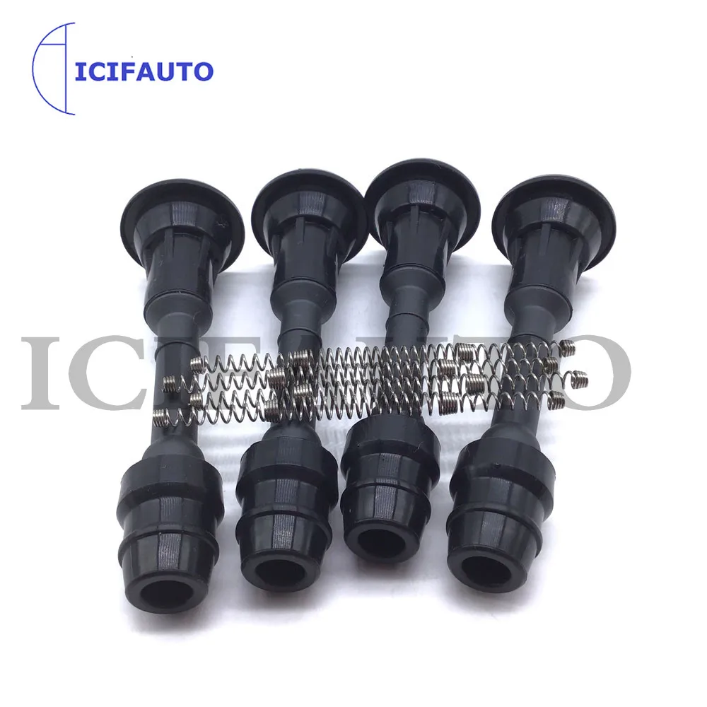 4 x Ignition Coil Rubber Boot for Nissan X-Trail T30 Altima Sentra 02-06 2.5L 22448-8H315, 22448-8H310, 22448-8H300, 22448-8H311