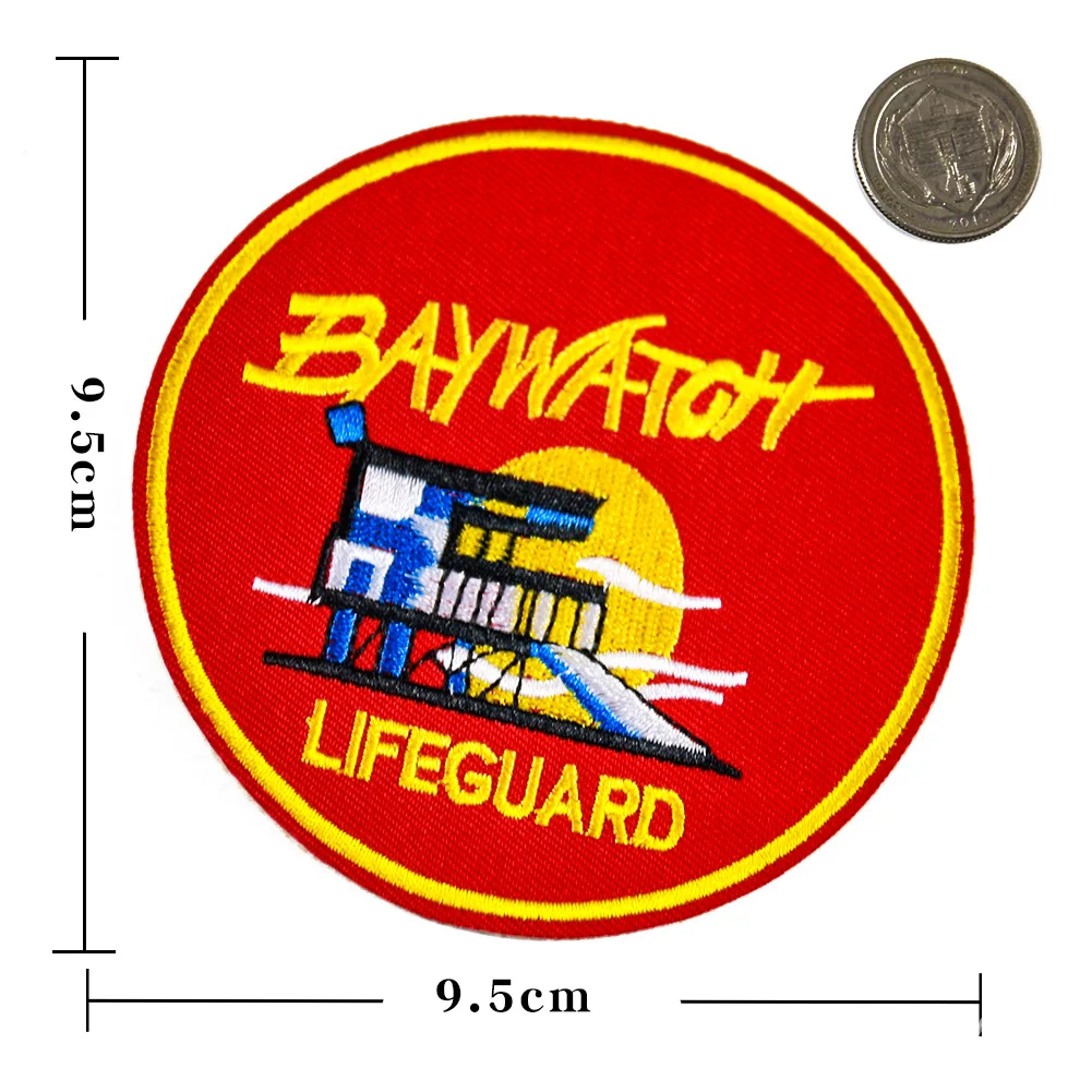 Exquisite embroidery LIFEGUARD patches small clothes sticker patch sticker cloth children's decorative back Clothing accessories