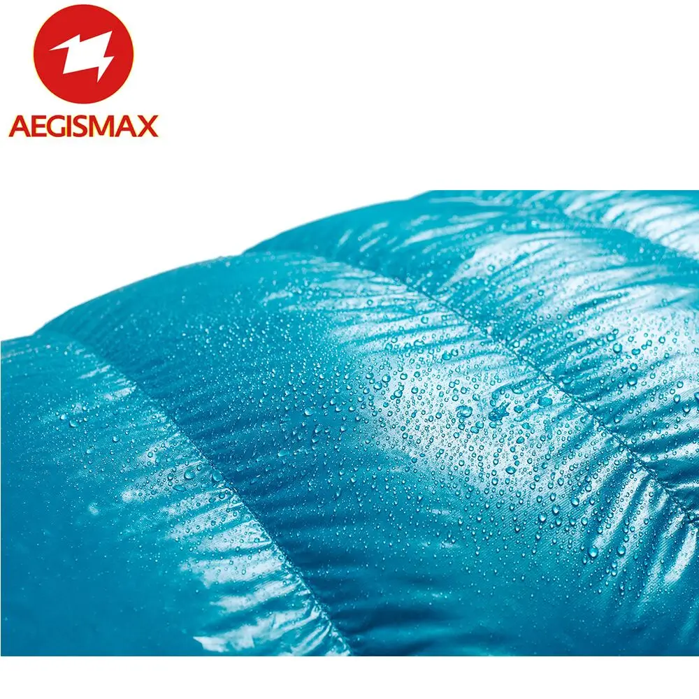 AEGISMAX M3 Lengthened Mummy Sleeping Bag Ultralight 95% White Goose Down Box Baffles Winter Outdoor Camping Hiking