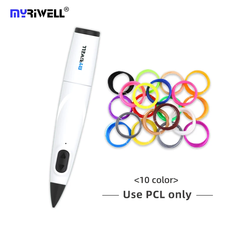 

Myriwell Magic 3D Pen Drawing 3D Printing Pen With 1.75mm PCL Filaments For Kids Birthday Present