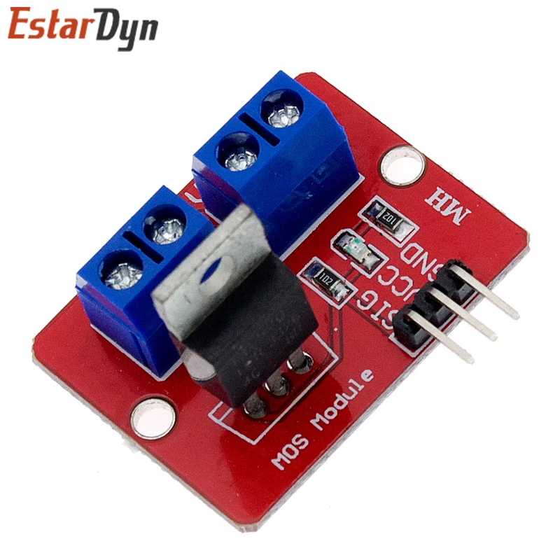 0-24V Top Mosfet Button IRF520 MOS Driver Module For Arduino MCU ARM Raspberry pi