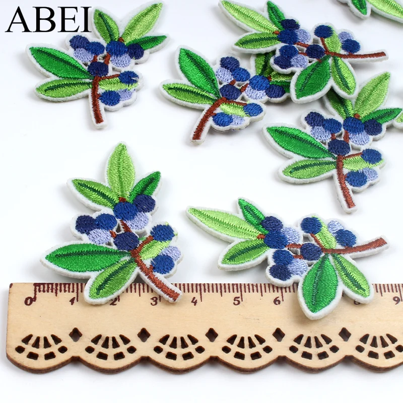 10pcs Cartoon Flower Patch Embroidery Tree Patches Iron On Plants Stickers For Apparel Decors Sewing Patchwork Crafts Accessory