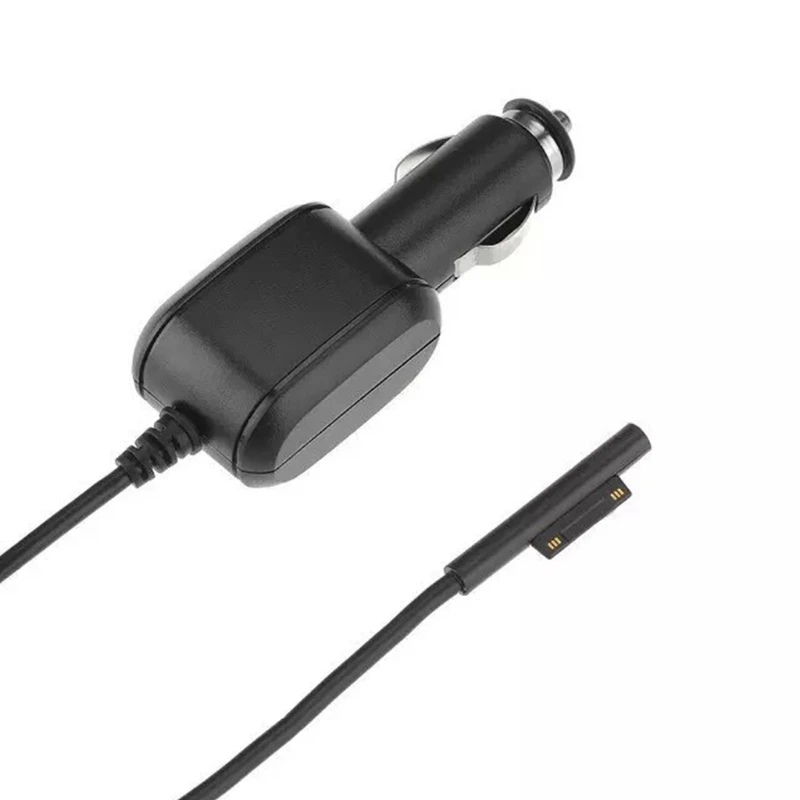 สำหรับ Surface Pro 7/6/5/4/3 Car Charger Adapter DC 15V 3A USB รถชาร์จสำหรับแล็ปท็อปพื้นผิวสาย