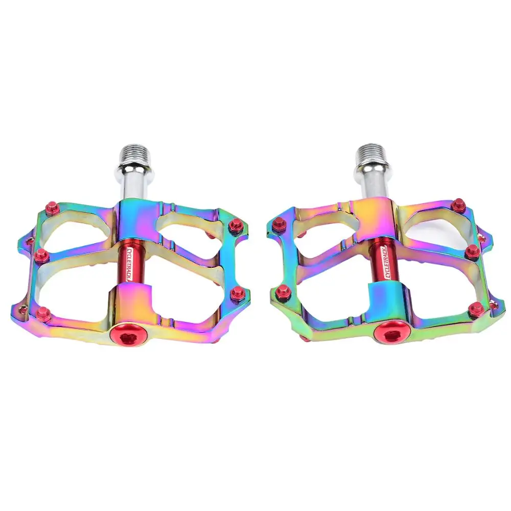 

Ultralight Rainbow MTB DH XC Bike Pedal Full CNC Anti-Slip 3 Bearing Aluminum Pedals BMX Mountain Bike Colorful Platform Pedal