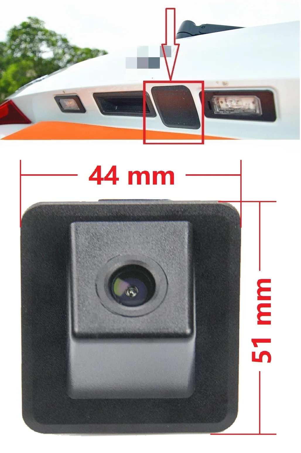 Misayaee HD 720p Rear view Camera for Mercedes Benz GLK X204 GLK300 350 200 280 260 2009-2012,Reversing Backup Waterproof camera