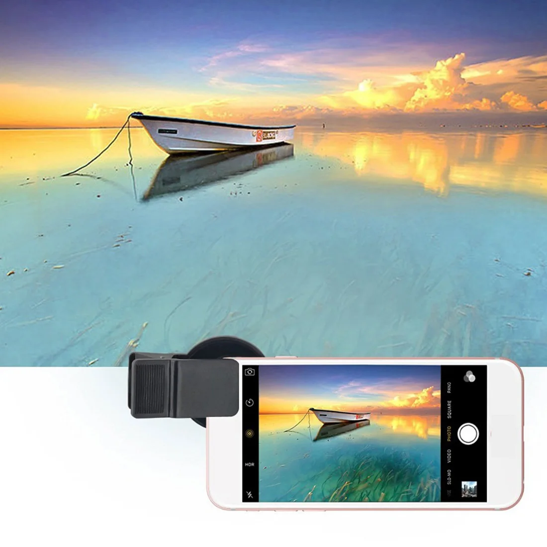 مرشح عدسة مستقطب دائري رفيع CPL 37 مللي متر ومشبك يحافظ على دوران لعدسة الهاتف 37 مللي متر لهاتف iPhone وسامسونج وهواوي