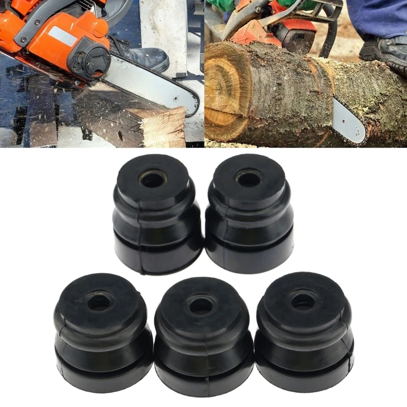 2024 5Pcs Tool Parts Chainsaw Spare Parts AV BUFFER SHOCK MOUNTING Daper Annular Buffer for Chinese Chainsaw 4500/5200/5800/4