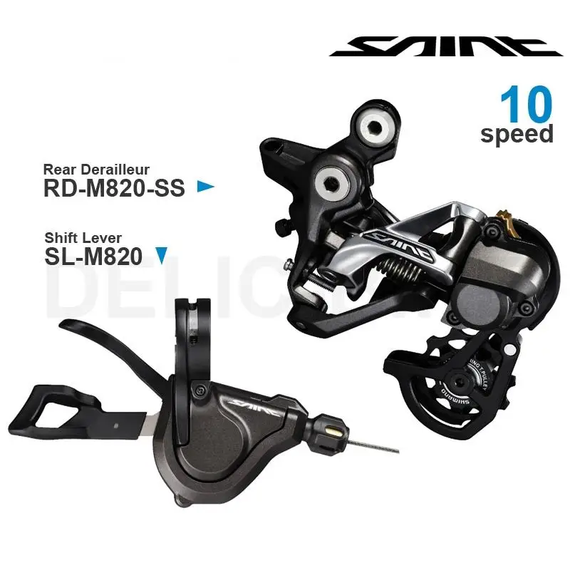 

SHIMANO SAINT M820 10v Groupset with Shifter Shift Lever and Rear Derailleur SHIMANO SHADOW RD+10-speed Original parts