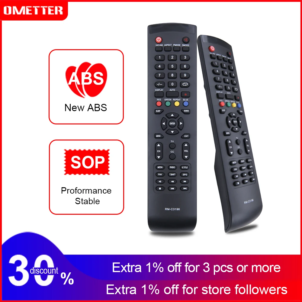 

Remote control use for JVC RM-C3196 LT-48N530A RM-C3139 LT-32N350 RM-C3157 RM-C3140 RM-C530 LT-50N550A Smart LCD LED HDTV TV