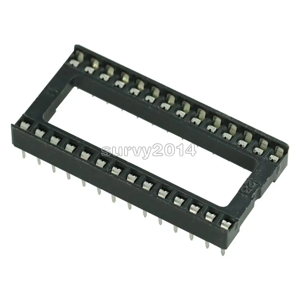 20 قطعة 28 دبابيس واسعة DIP IC مآخذ محول لحام نوع المقبس