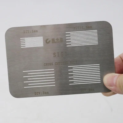 Imagem -03 - Placa Trançada e Testador de Adesão de Grade em Regra de Corte Cruz Sistema de Adesão