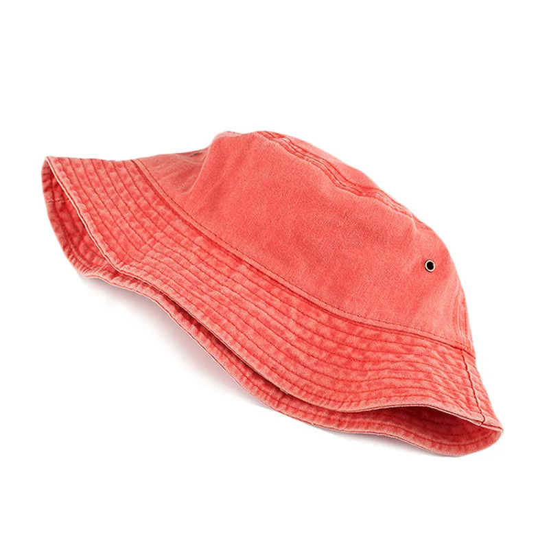 100% bawełna Vintage kapelusz typu Bucket Unisex mężczyźni Sport kapelusz rybaka z własne Logo osobowość DIY Panama czapki Gorro