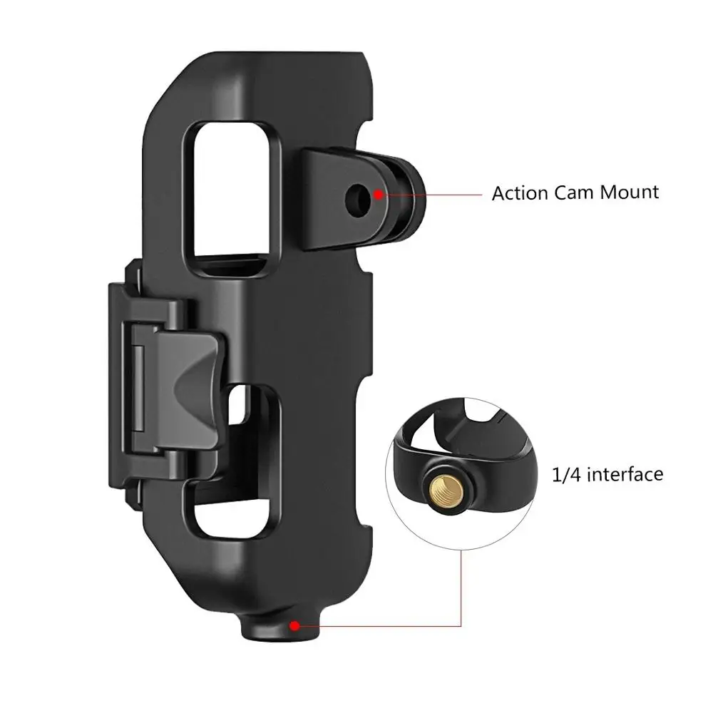 PULUZ PU380 Mở Rộng Nhà Ở Cho Máy Bay DJI Osmo Bỏ Túi Túi Máy Ảnh Cố Định Chụp Ảnh Mở Rộng Phụ Kiện Cho Motovlog Mũ Bảo Hiểm