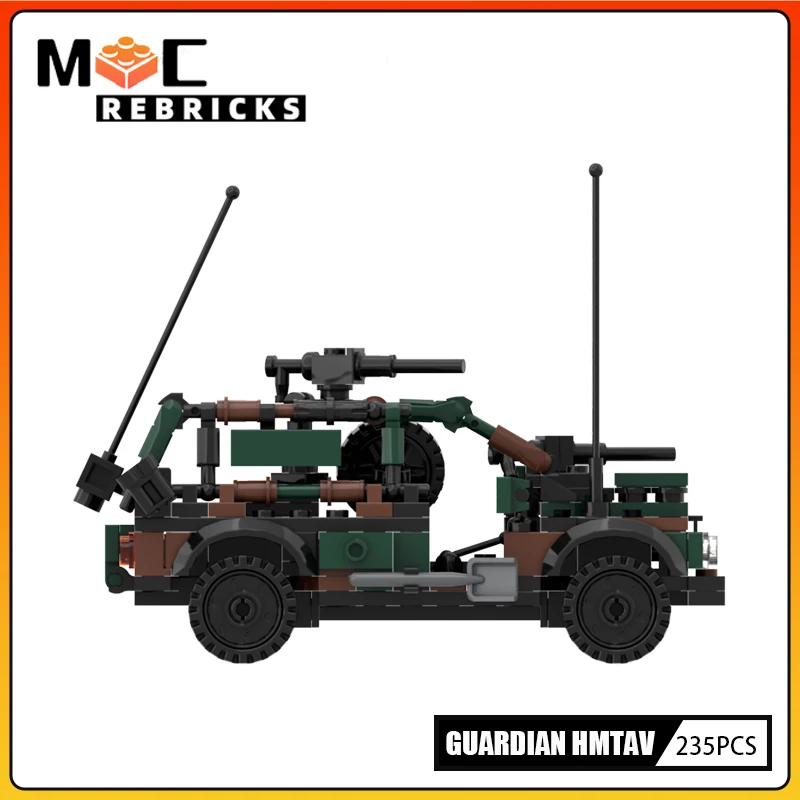 Military Series Guardian Assault Vehicle MOC Building Block Loadable Role SWAT Car Assembly Model Technology Bricks Toy Gift
