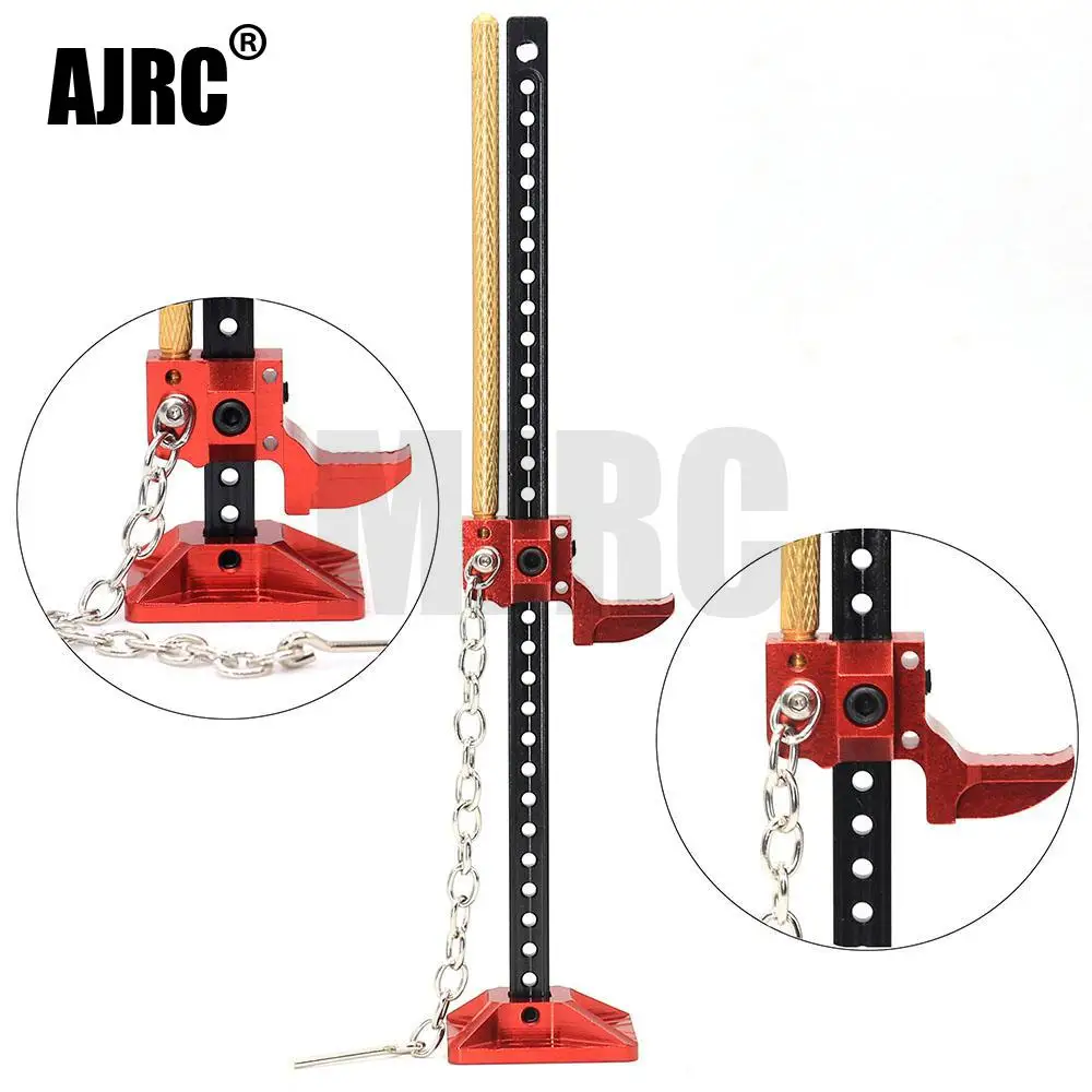 Ajrc Rc Rock Crawler Slideable Metal Jack Tool For Axial Trx-4 Scx10 Tamiya Cc01 Rc4wd D90 D110 Tf2 1:10 Accessories