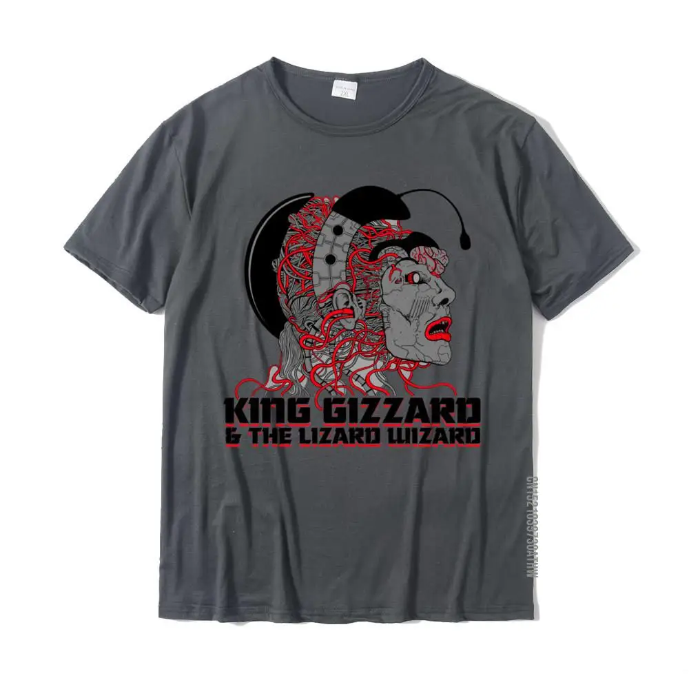 King Funny Gizzard The Lizard Gift Wizard Cotton T Shirt Group Special Printed On T Shirt