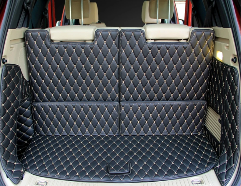 

High quality! Special car trunk mats for Ford Everest 7 seats 2019-2016 waterproof boot carpets cargo liner mat for Everest 2017