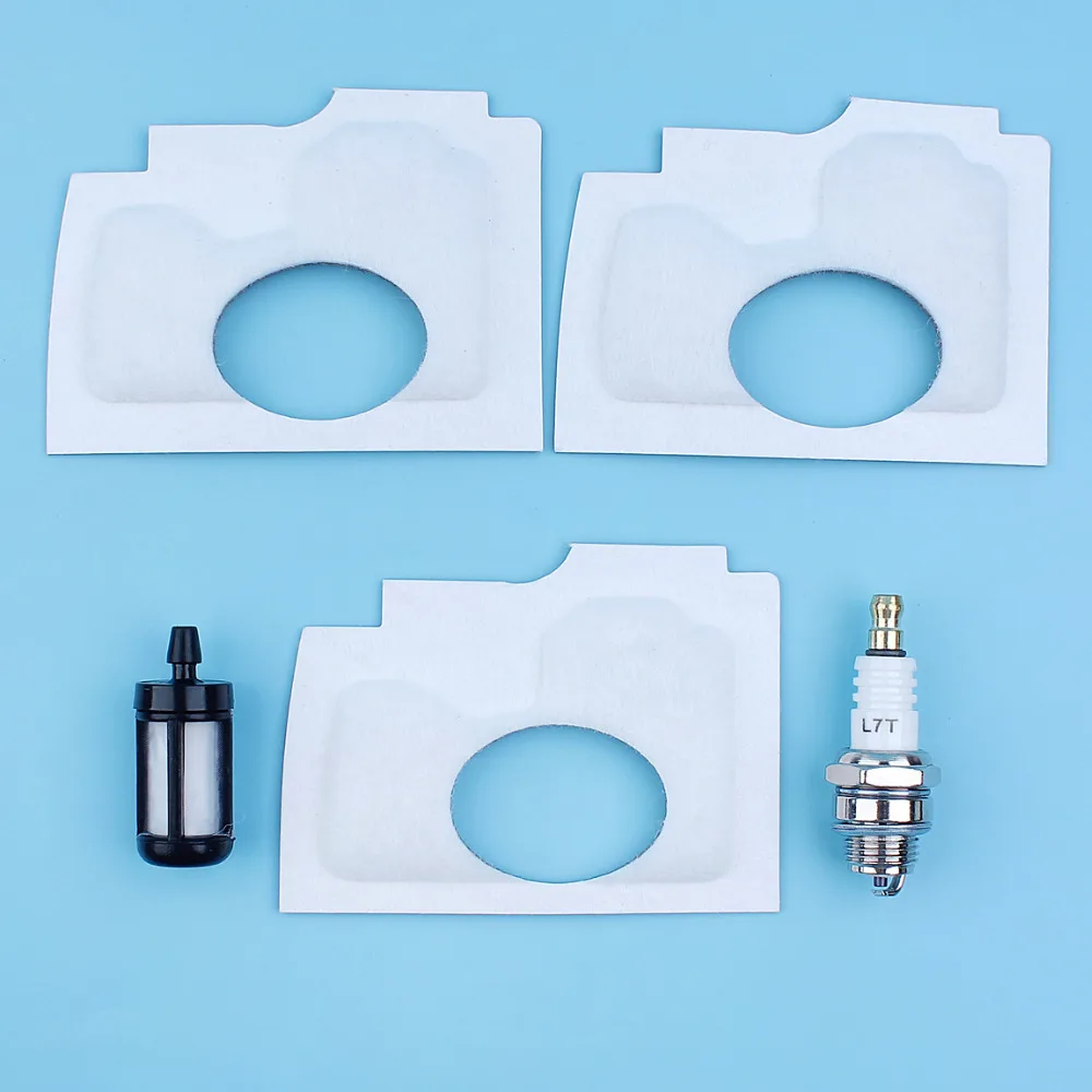 Imagem -02 - Filtro de Combustível ar Vela Vela Vela Vela Kit para Stihl Ms170 017 ms 170 Serviço Motosserra Tune up Kit
