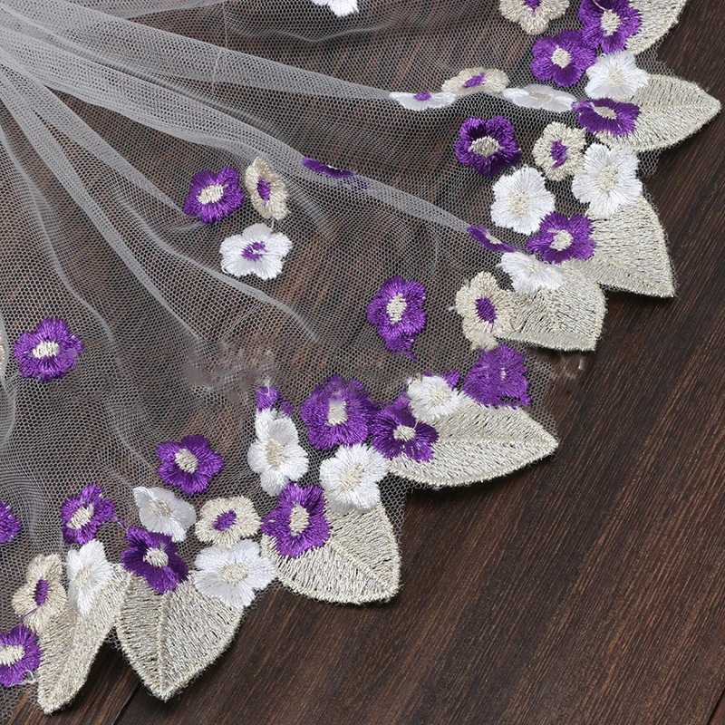 20Yards Decorative Floral Lace Trim Fabric Wedding Birthday Christmas Goods Craft DIY Embroidery Skirt Intimate Accessories