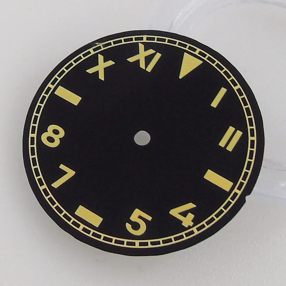 29mm Sterile California Watch Dial Black/Brown Watch Face Fit For NH35/NH36 ETA2824/2836 Miyota8215/821A Mingzhu2813/3804 ST1612