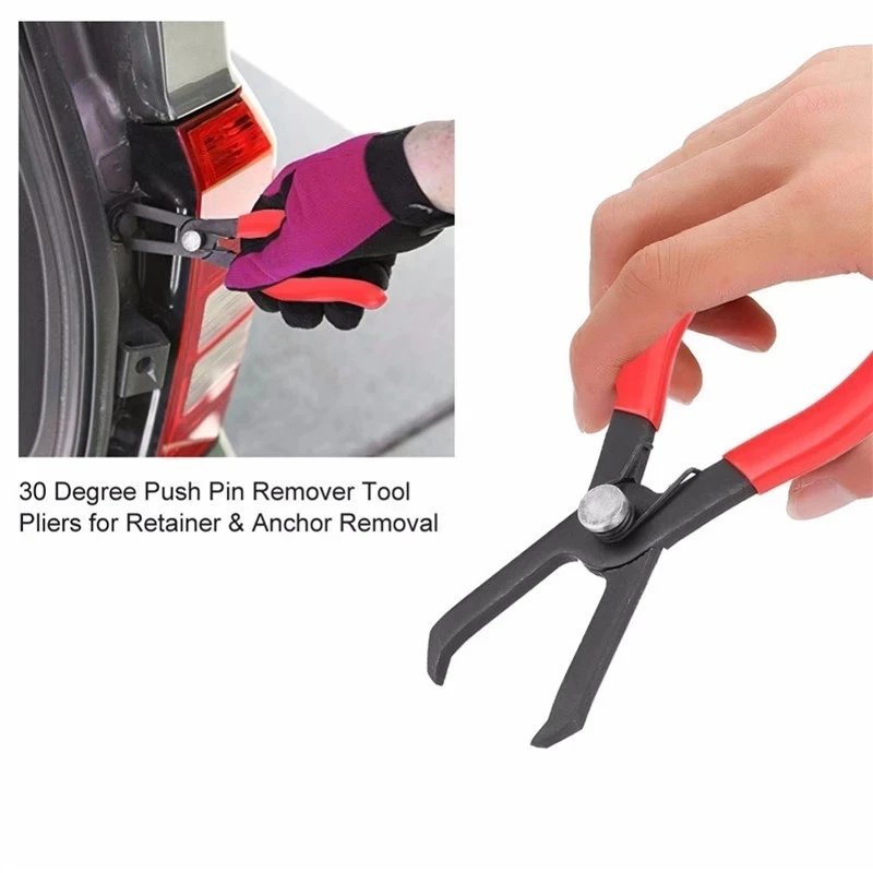 

1pc 30/80 Degree Round Nail Removal Pliers Push Pin Remover Tool Pliers For Retaining & Anchor Removal Push Removal Pliers