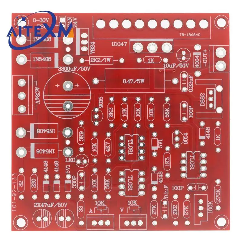 0-30V 2mA-3A DC Regulated Power Supply DIY Kit Continuously Adjustable Current Limiting Protection Voltage Regulator Set