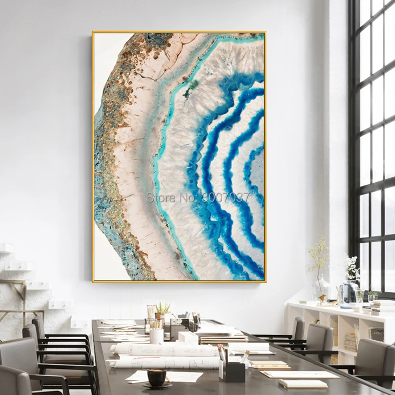 Hand Painted Abstract Sea Oil Painting on Canvas Modern Seascape Water Painting Wall Art Picture Cuadros Decor Free Shipping