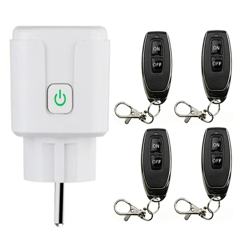 

RF Remote control socket AC110V 220v European standard plugs with transmitter distance 20m EU Standard 433mhz power