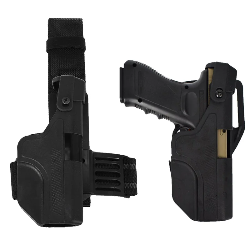 

Gear Glock Belt / Leg Holster Quick Drop Right Hand Holster For Glock 17 19 23 Hunting Accessories Case