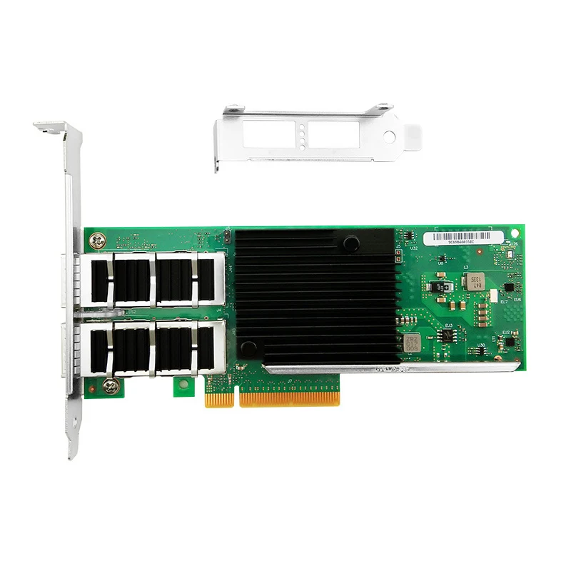 Tarjeta de red de servidor de doble puerto, chip Intel XL710, XL710-QDA2, 40/10GbE, QSFP + conector PCIe 3,0x8 NIC, perfil bajo y altura completa