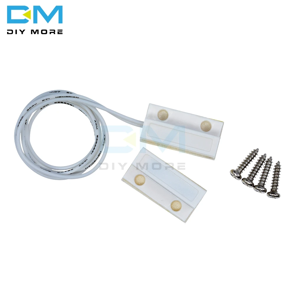 MC-38 MC38 Wired Door Window Sensor N/O Switch Magnetic Alarm 330MM Length 100V DC Normally-Closed NC For Home Safe