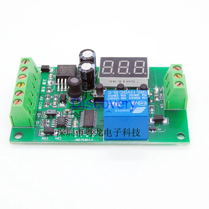 4-20ma Current Signal Detection Control Relay Switch Setting Upper and Lower Limit Alarm Module RS485 Communication