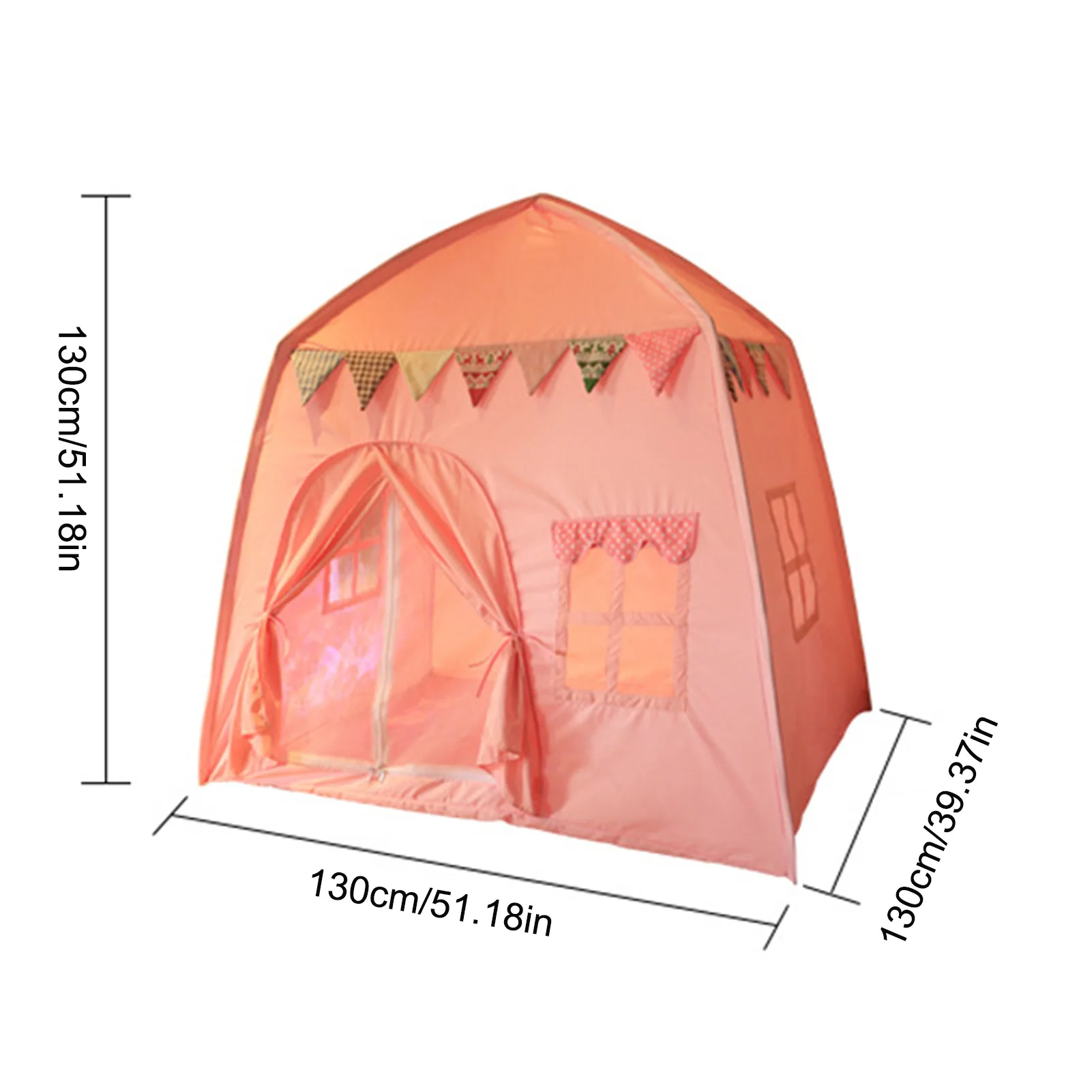 Tenda da gioco Princess Castle per bambine con luci e palline casa giocattolo per interni ed esterni per bambini per regalo di compleanno per ragazze