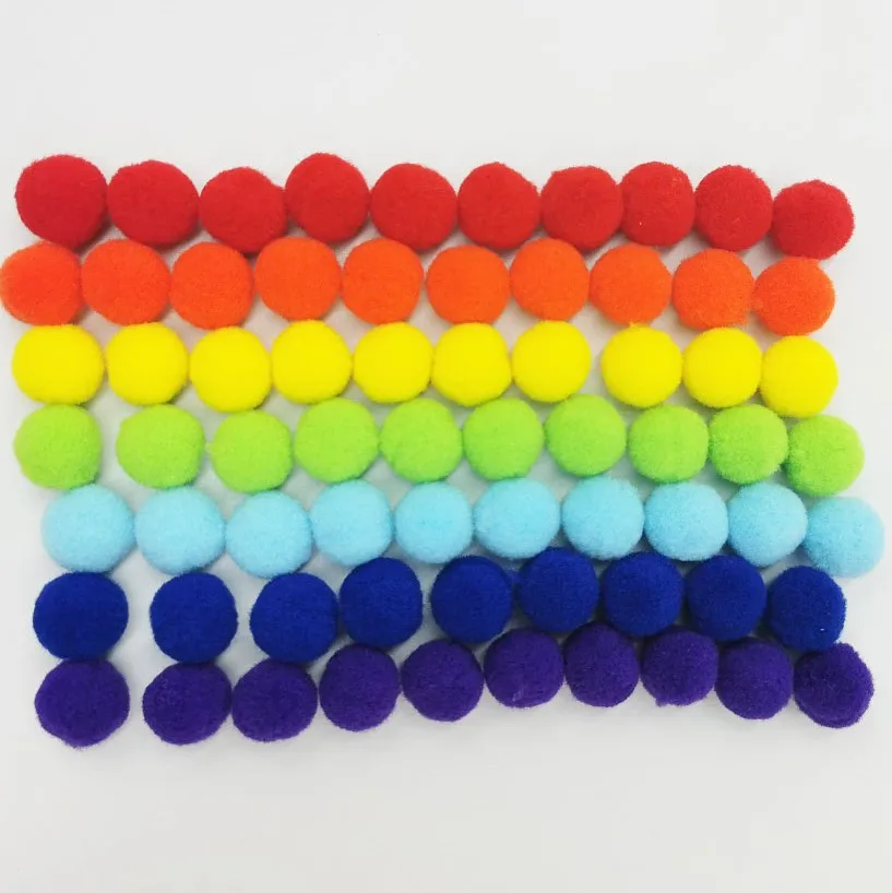 300pcs 10mm Mini Pompom Soft Multicolor Pom Poms Fluffy Plush Ball Kids Toys Handmade Christmas Decoration Sewing Craft Accssory