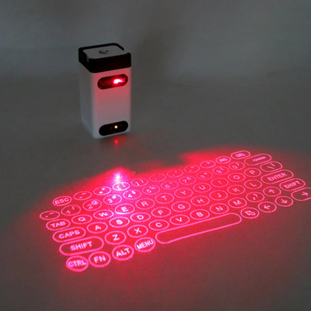 Laser Projection Keyboard Bluetooth Wireless 3D Infrared Light Sense Notebook Keyboard