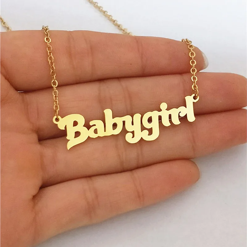 

Unique Font Nameplate Choker Custom Name Pendant Necklace Personalized Jewelry Bridesmaid Friendship Gift For Women