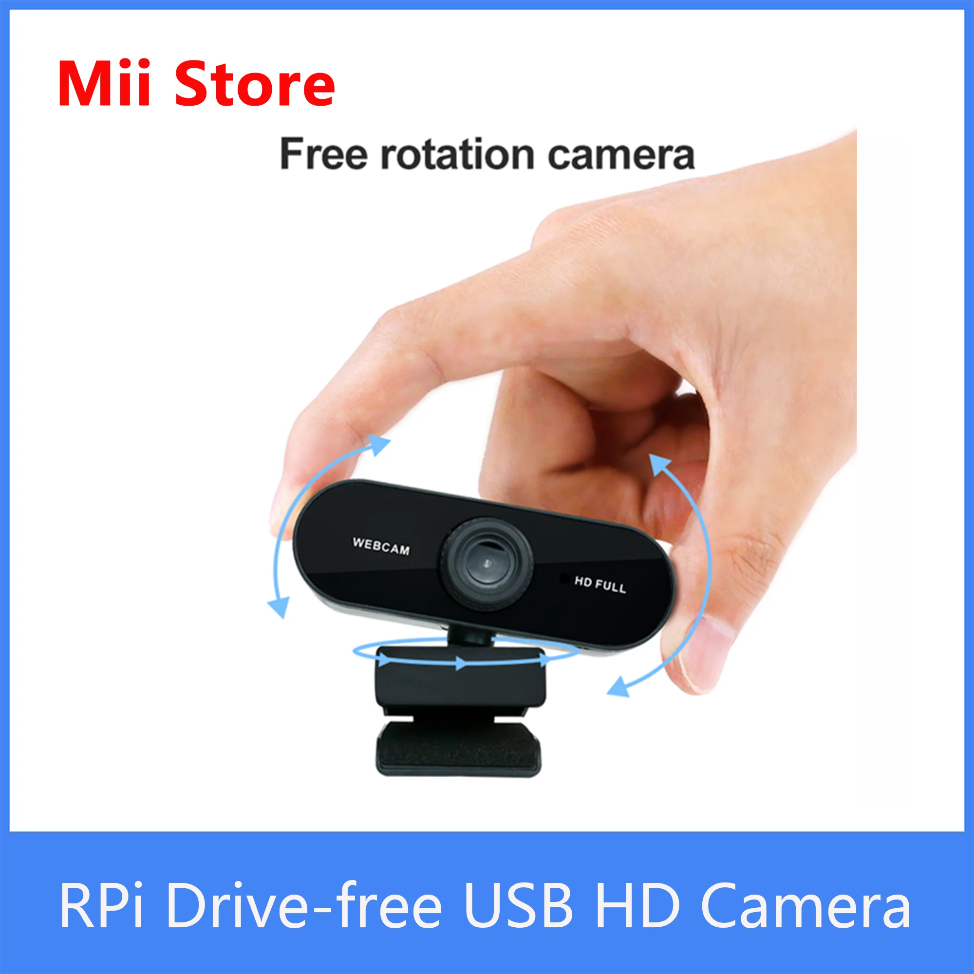 Yahboom Raspberry Pi Manueller Fokus Stecker Und Spielen Stick-freies USB Mikrofon HD Kamera Plattform