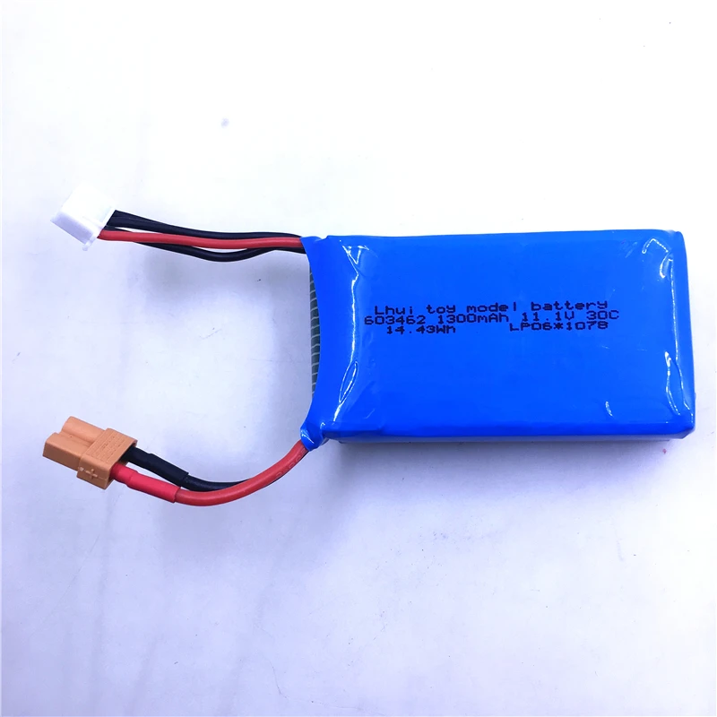 

11.1V 1300mAh 30C Lipo Battery For XK X450 RC Airplane Spare Parts Accessories XK A450 Battery