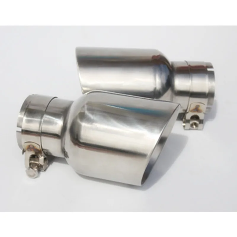 

1 PCS Newest Style stainless steel universal exhaust system end pipe+car exhaust tip for VW AUDI BENZ BMW PORSCHE