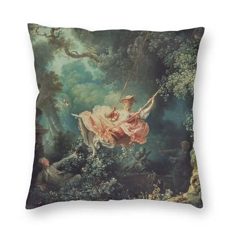 The Swing By Eugene Delacroix Sarung Bantal Sofa Lukisan Minyak Terkenal Dekorasi Rumah Sarung Bantal Kustom