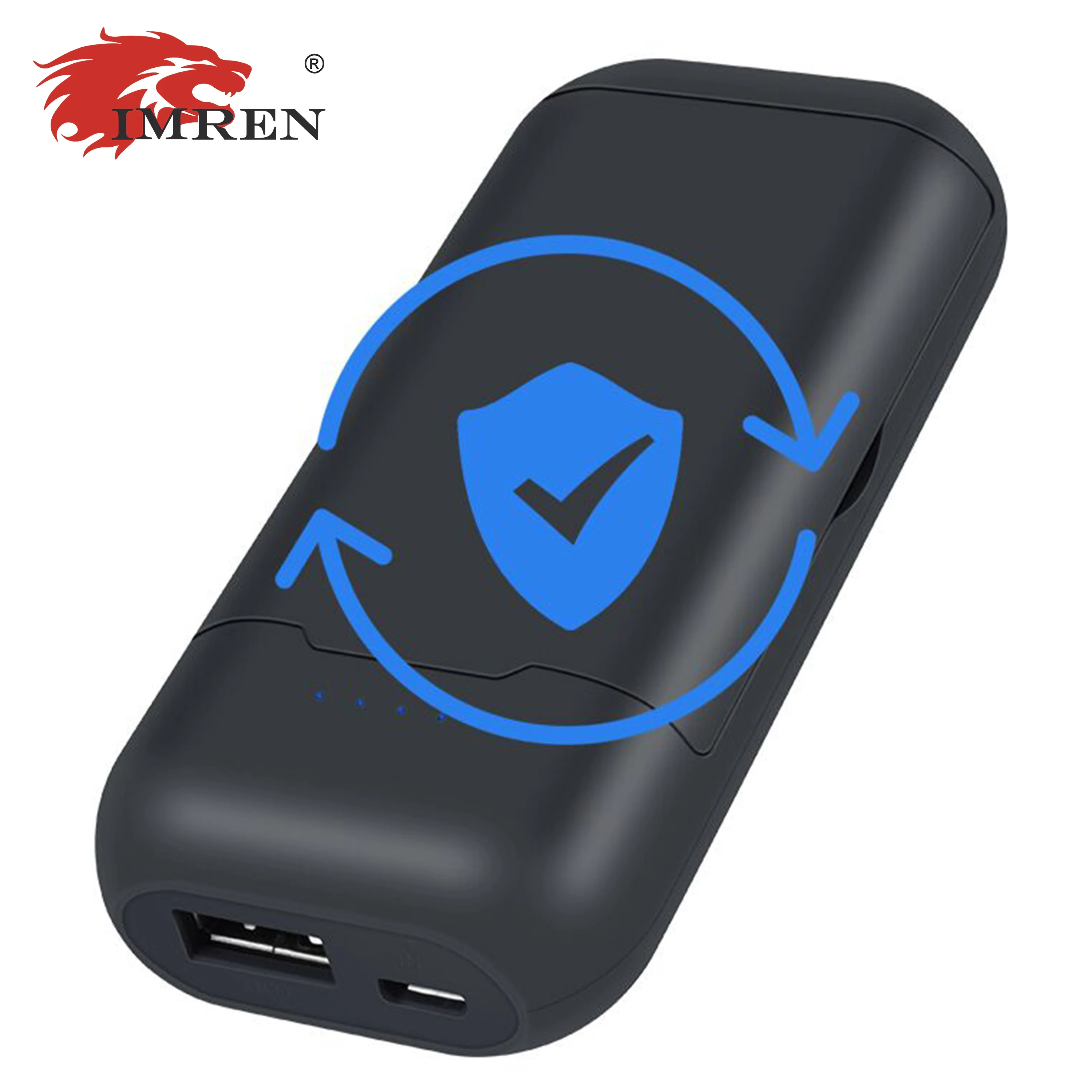 IMREN Pengisi Daya Baterai Portabel Genggam Perlindungan Keamanan Ganda Output Usb Mikro 5V 2A Baterai Penghilang Bank Daya (Tanpa Baterai)