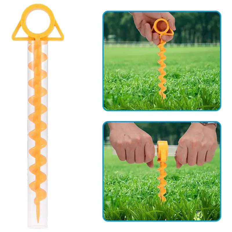 Screw Ground Anchors Tent Nail Tent Pegs Outdoor Camping Accessories Beach Sand Pegs Awning Rod Camping Tent Travel